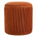 Aslan Wide Velvet Round Pouf Ottoman