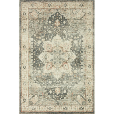 Tapis oriental ivoire / ardoise Erp