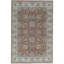 Wool Oriental Area Rug in Rust/Ivory
