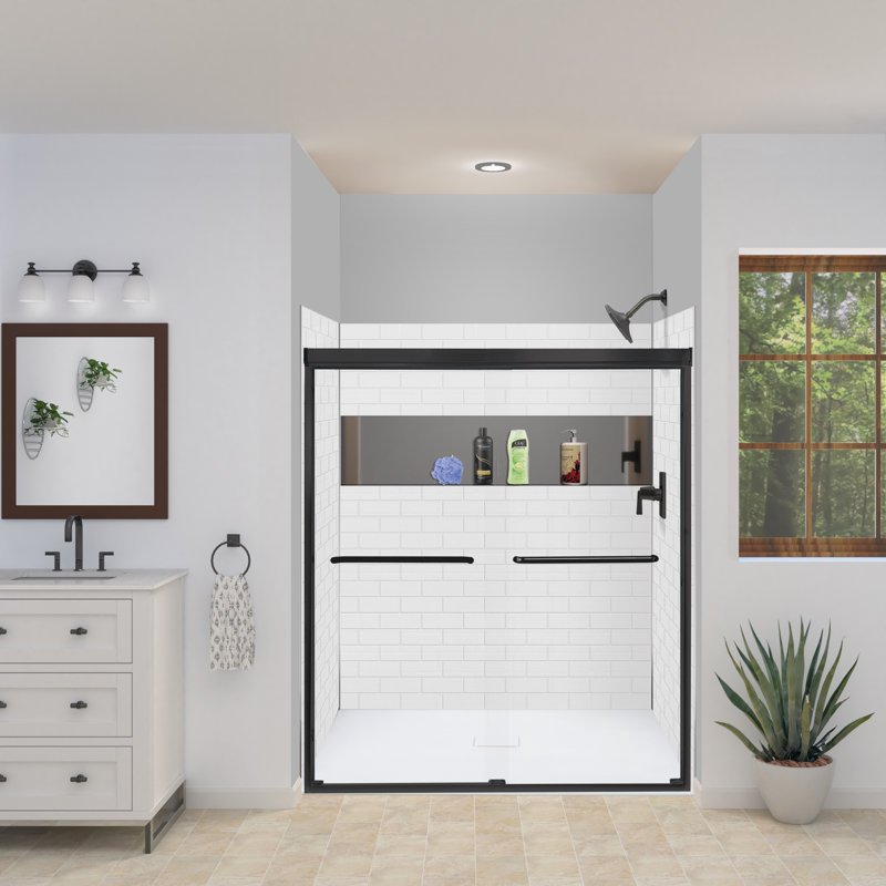 Paroi de douche à trois panneaux H 72 po x P 36 po Prodigy