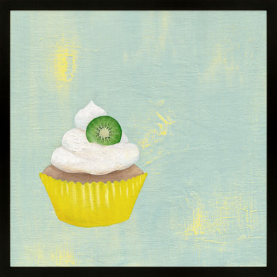 Kiwi Cupcake Print by Katy Montica