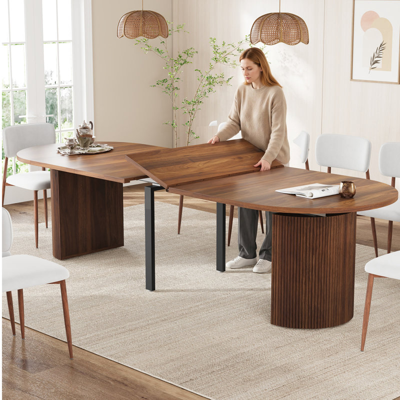 Table de salle à manger extensible, Walnut