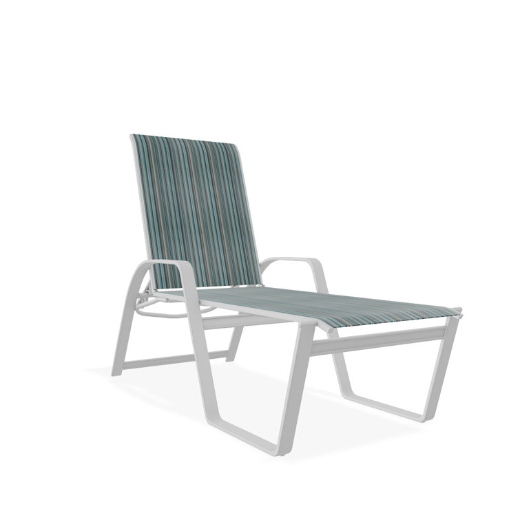 Holna Outdoor Rust-Resistant Metal Chaise Lounge