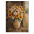 Sunflower And Peony Bouquet At The Farm I - Sunflowers Wood Wall Decor - On Natural Pine Wood-1649480635