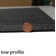Anti Slip Outdoor / Indoor Charcoal Rug