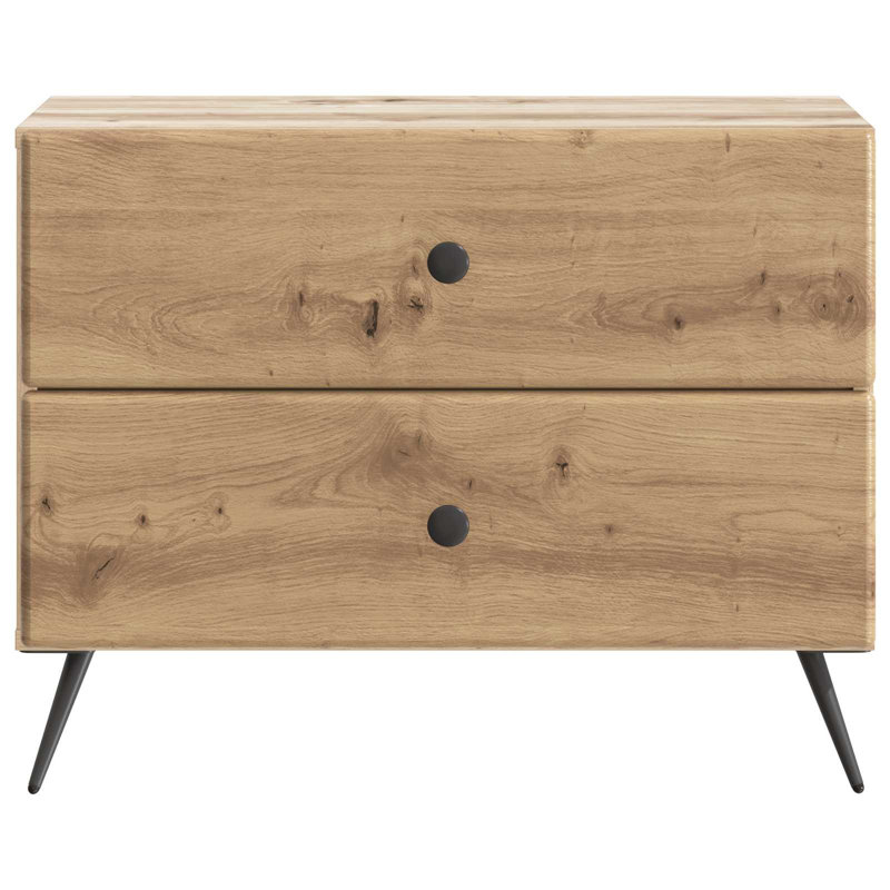62cm W Manufactured Wood Bedside Table, Artisan Oak