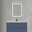 Miroir de salle de bain en verre trempé sans cadre avec deux lumières à DEL à l'avant et à l'arrière,-1165654150-1165654146