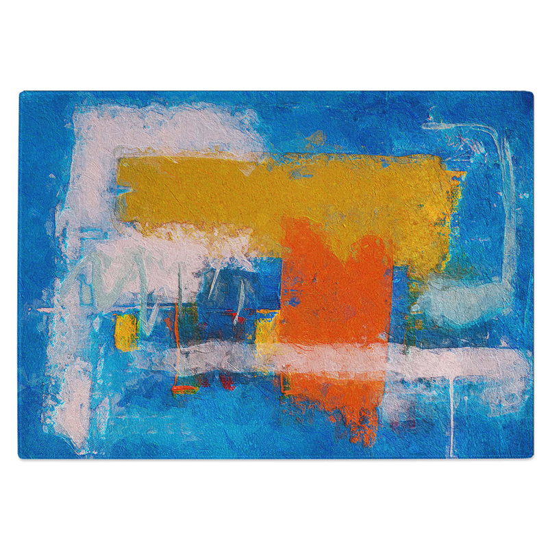 Tempered Glass Art Painting Vol.70 Chopping Board, 39 cm W x 28.5 cm L