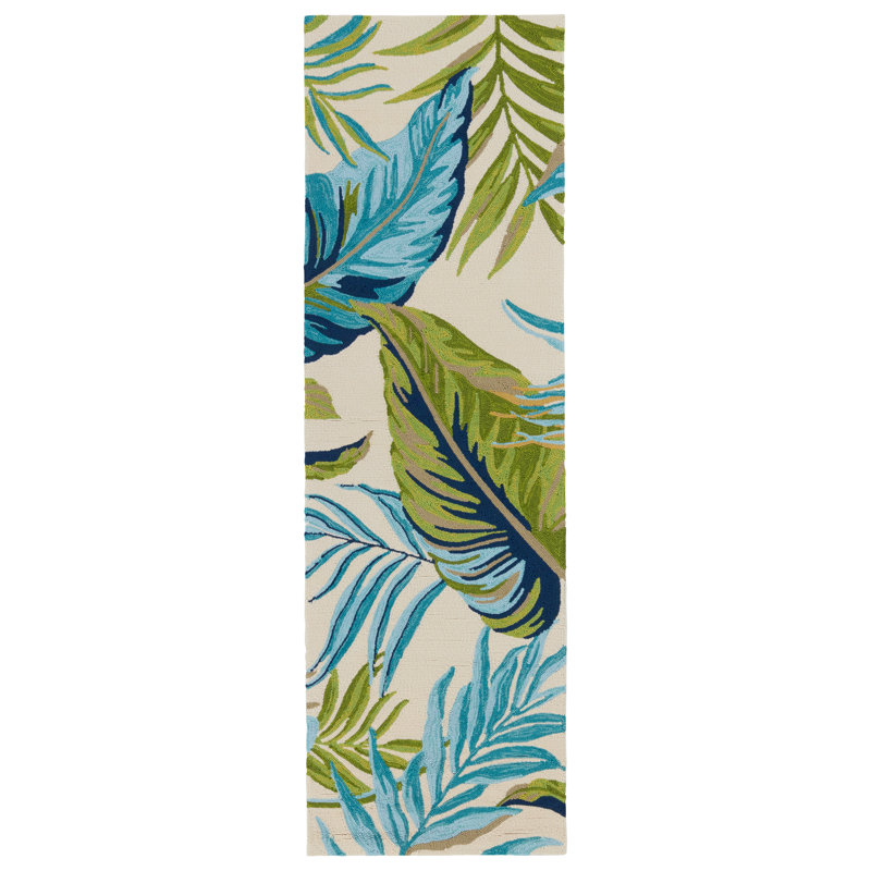 Croyd Floral Indoor / Outdoor Rug, Runner 2'6" x 8'
