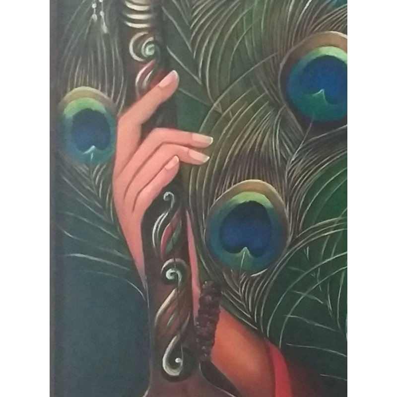 Ektaara de Meerabai | Acrylique sur toile | Par Alka Sengar