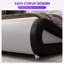 LED Platform Bed Frame With Adjustable Headboard with Wooden Slats, no Box Spring Needed-1089561293-1089561295