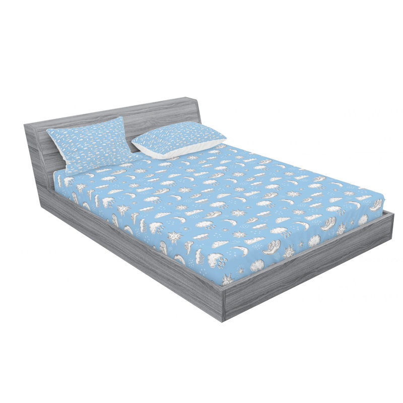 Microfiber Sheet Set, Full Sheet Set with Fitted Sheet