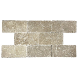 Ivory 3" x 6" Travertine Wall & Floor Tile