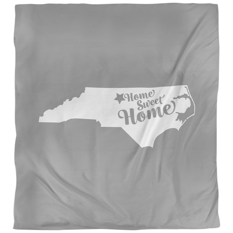 Housse de couette greensboro doux, Housse de couette pour grand lit, Gris, Microfibre