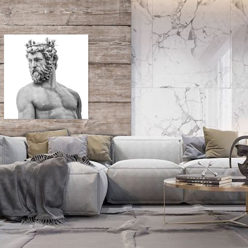 Poseidon Print, 56" H x 56" W x 1" D, Aluminum