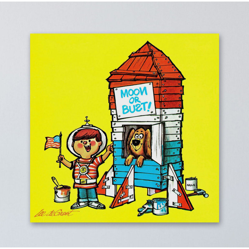 Moon Or Bust - Wrapped Canvas Print, 102cm H x 102cm W