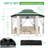 13' Pop Up Gazebo, Hexagonal Canopy Shelter with 6 Zippered Mesh Netting, Event Tent with Strong Steel Frame-112710205