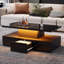 Pedestal Coffee Table with Storage-1228329217