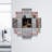 Kell 35.43"H X 35.43"W Floating Bookcase