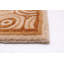 Tapis ivoire en laine noué à la main de conception unique 3 pi 9 po x 5 pi 9 po New Age