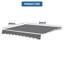 Dakota Fields Polyester Cover Retractable Patio Awning-1491961896-1491961903