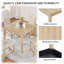 Ensemble de table 5 pièces à hauteur de comptoir avec 4 chaises-1045436478