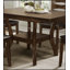 Ensemble de salle à manger 5 pièces transitionnel avec rallonge et 4 chaises d'appoint, meubles en bois brun durable pour les maisons modernes et traditionnelles-1223485013