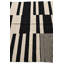 Tapis noir et blanc Ohlson