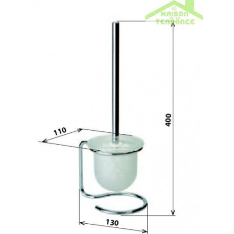 Neo Free-Standing Toilet Brush, Silver Grey