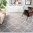 Keana Geometric Gray/Cream Area Rug-1300617962