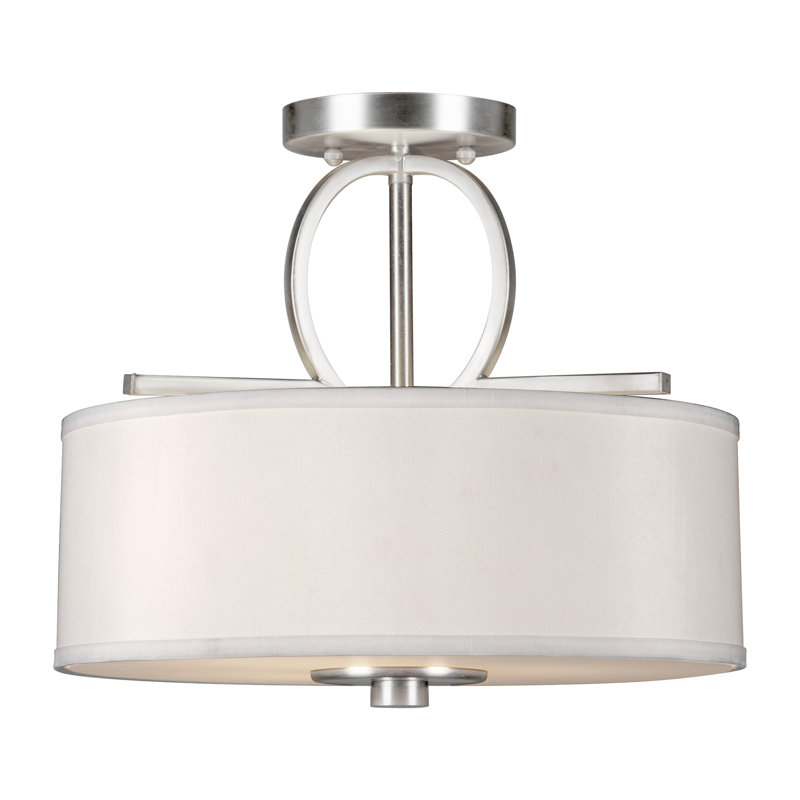 Bradninch Fabric Semi Flush Mount