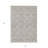 3' X 5' Ivory Geometric Washable Indoor Outdoor Area Rug