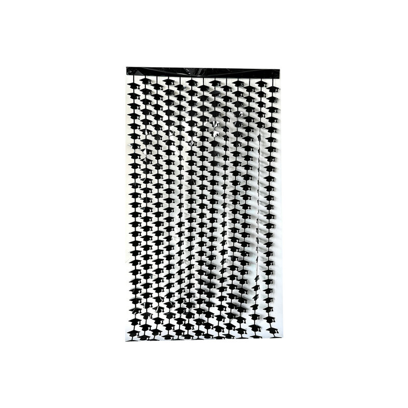 Kbndieu Class Of 2026 Graduation Foil Fringe Curtains Party Streamer Supplies for Senior Grad Party Wall Door Decor for 2026 Graduation Decoration