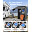 Boîtier électrique temporaire avec minuterie 30 A/20 A pour VR, caravane, véhicule électrique, prise NEMA 30 A avec disjoncteur différentiel 20 A installée, boîtier étanche NEMA 3R