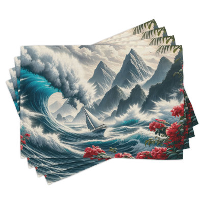 Ensemble de 4 napperons Ambesonne Nautical