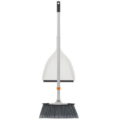 Superio grey ,Slim Angle Broom, Heavy Duty Broom, Indoor Brom, Outdoor Angle Broom with Extendable Handle, Durable Collapsible Broom for Home, Kitchen, RV, Travel,