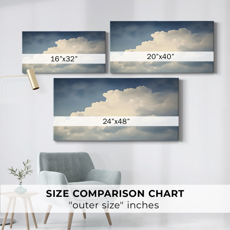Série paysage - XCI - Toile tendue avec châssis - Prêt à accrocher, H 16 po x l 32 po
