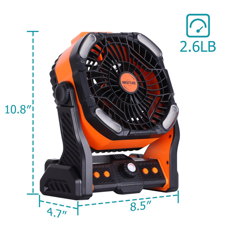 Camping Fan with LED Lantern, 7800mAh Rechargeable Portable Tent Fan with  Remote Control, Power Bank, 180°Head Rotation, Perfect Quiet Battery  Operated USB Fan for Picnic, Barbecue, Fishing 