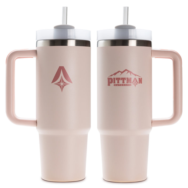 Tasse de voyage en acier inoxydable Pittman, Rose, 30 onces