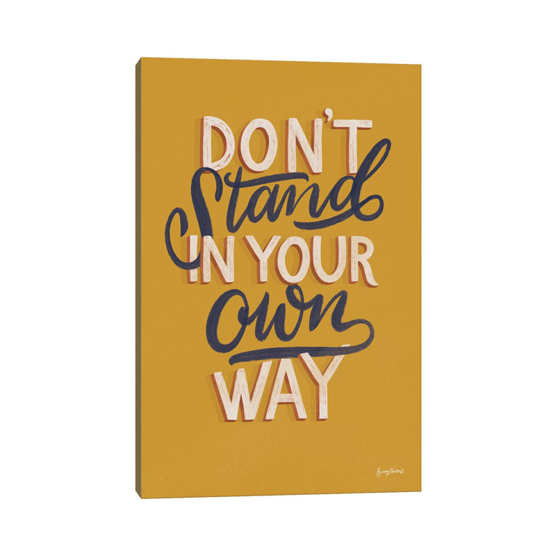 Encouraging Words - Stand by Becky Thorns - Wrapped Canvas Print, 30.48 cm H x 45.72 cm W