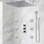 Ensemble de grande pomme de douche à jet de pluie avec jets pour le corps et douche à main FontanaShowers Sofia-1373940025-1373940005