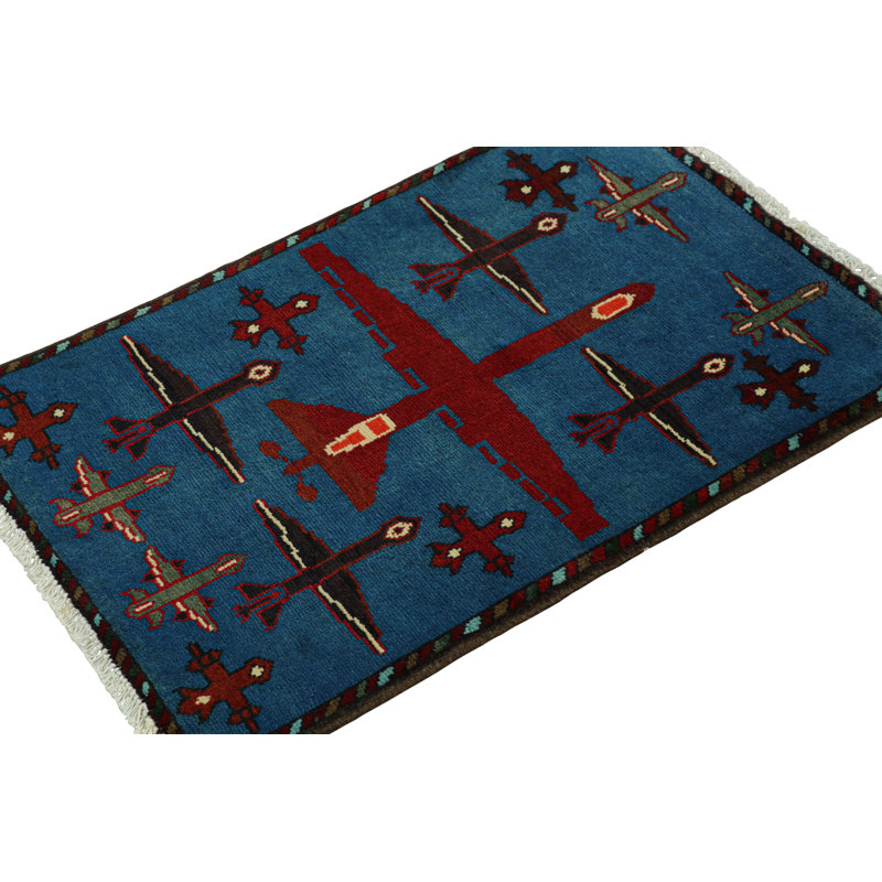 One-of-a-Kind Rectangle 2'1" X 2'10" Hand Knotted Area Rug