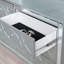 Arabesque Silver Metallic 6-Drawer Dresser With Mirror (Includes Dresser Only Not Mirror)