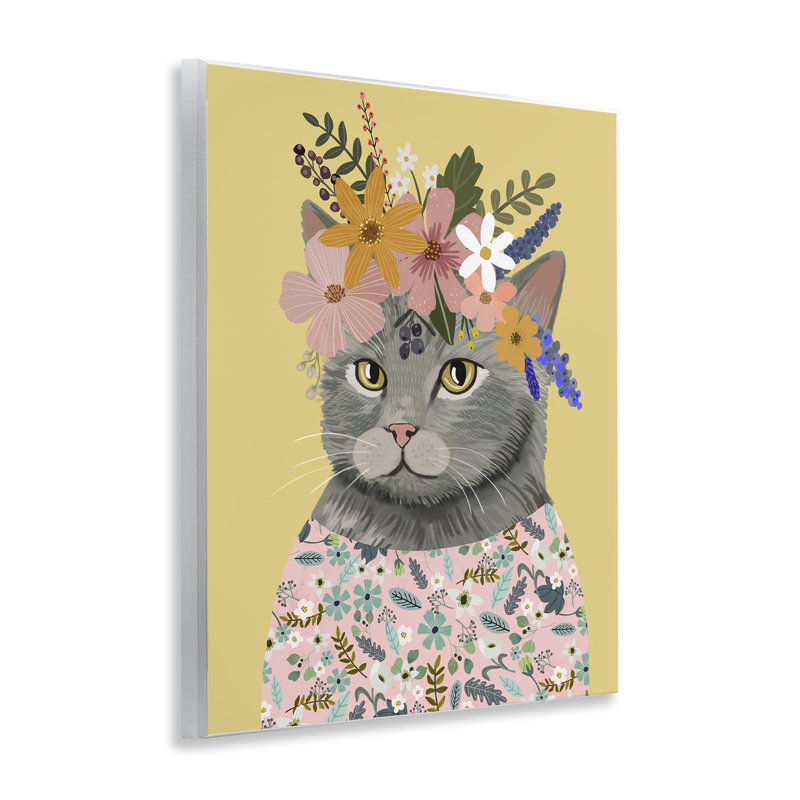 Plaque murale, "Spring Cat", par Mia Charro