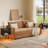 Nightstand Set Of 2, Beside Table With Storage Drawer Charging Station And LED Open Shelf-977004597