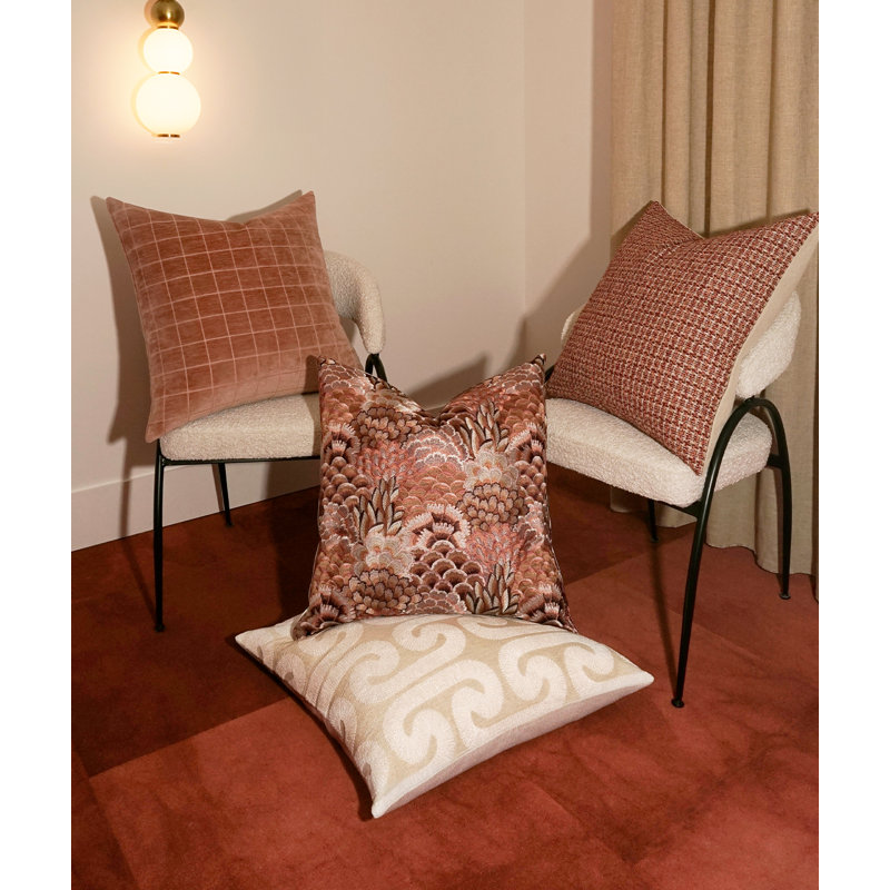 Milla Square Pillow Cover & Insert, Square 20", Sorbet