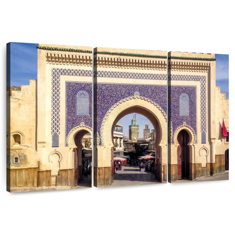 Porte Bab Bou Jeloud, H 24 po x l 38 po