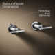 Purist® Deck- or Wall-Mount High-Flow Bath Trim with Lever Handles