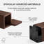 Solid Wood Pen Cup Holder with 2 Coasters-1936579477