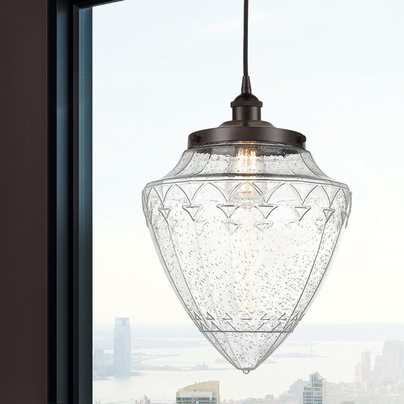 Lanaija 1 - Light Single Pendant, 16.75" H x 12" W x 12" D, Oil Rubbed Bronze